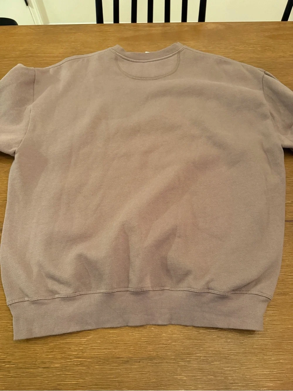 Women’s PINK Crewneck Sweater with Plaid Stripe